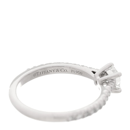 Tiffany Platinum Diamond .45ct Novo Princess Cut Engagement Ring 45 3.5 6 of 6