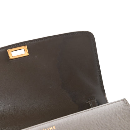 Celine Liege Calfskin Medium Classic Box Flap Bag Souris 12 of 13