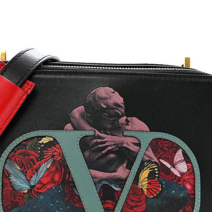Valentino Garavani X UNDERCOVER Smooth Calfskin Graphic Print VSling Crossbody Bag Black 7 of 12