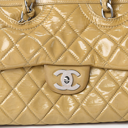 Chanel Patent Quilted Day Glo Flap Bag Beige 11 of 11