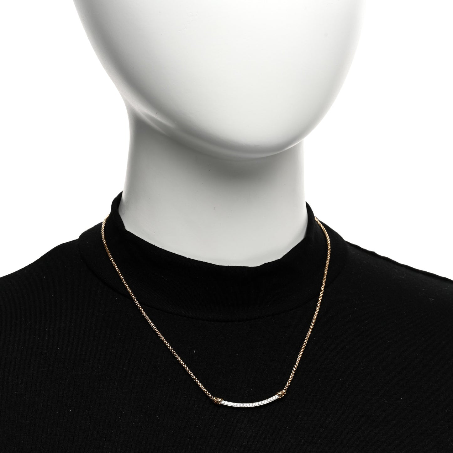 DAVID YURMAN 18K Yellow Gold Diamond Helena Wrap Station Necklace
