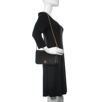 Chanel Lambskin Quilted Small Single Flap Black 2 of 9