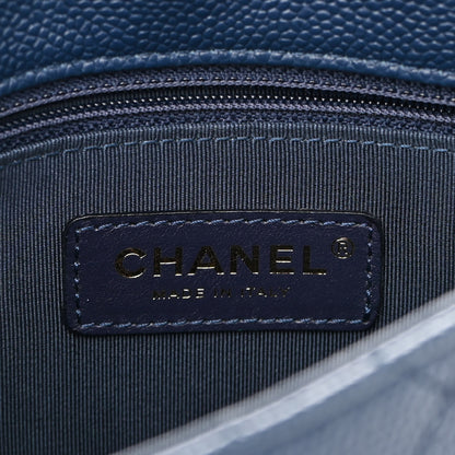 Chanel Caviar Quilted Small City Walk Flap Navy Blue 6 of 13