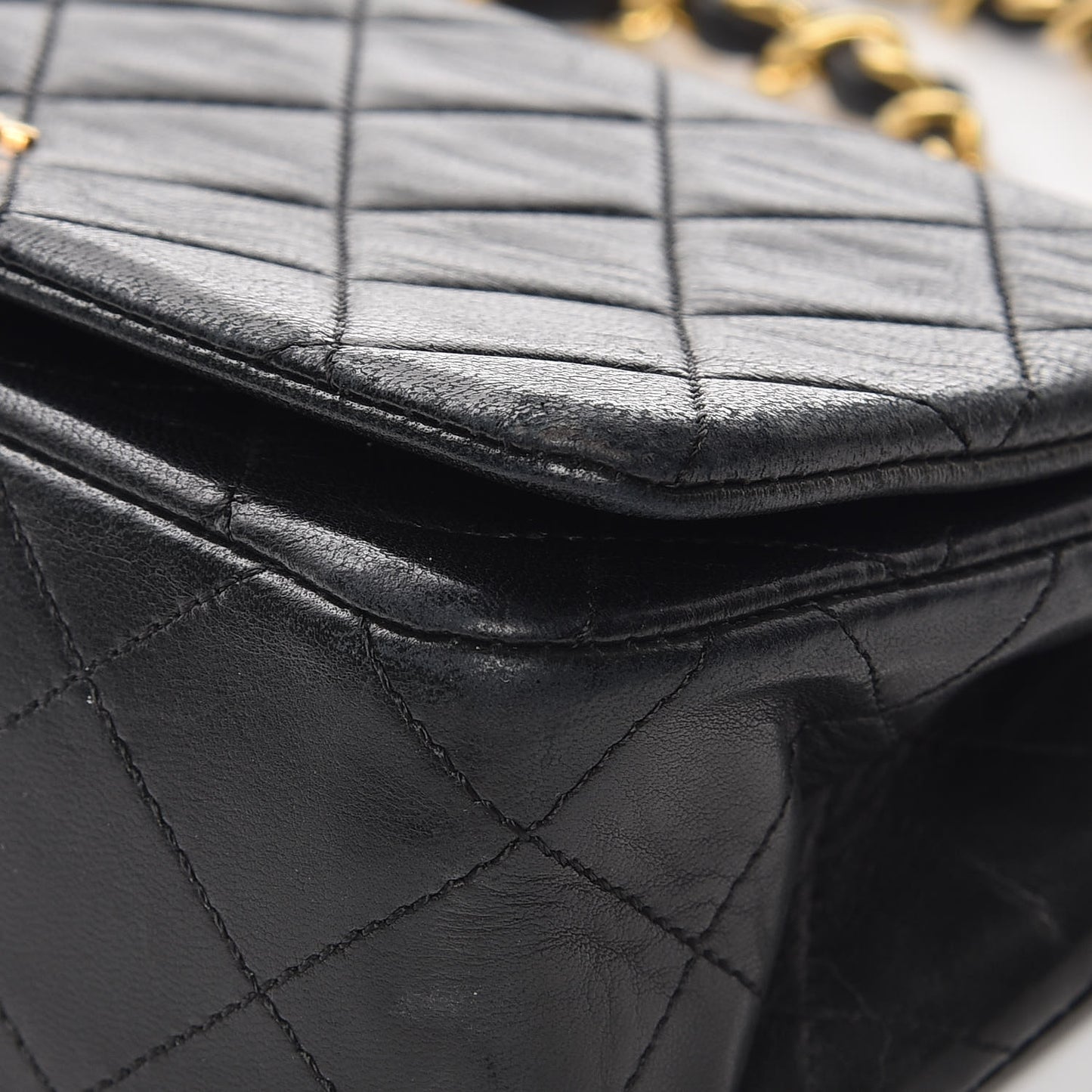 Lambskin Quilted Mini Flap Black
