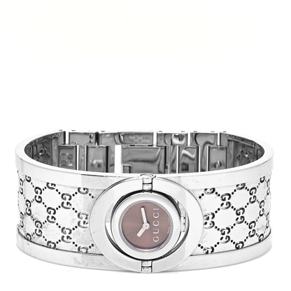 Gucci Stainless Steel 23mm Twirl Quartz Watch Brown 2 of 5