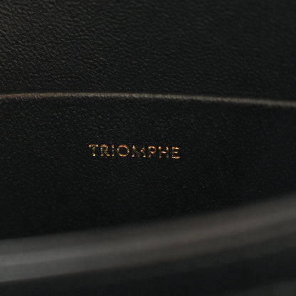 Celine Shiny Calfskin Teen Triomphe Black 7 of 10