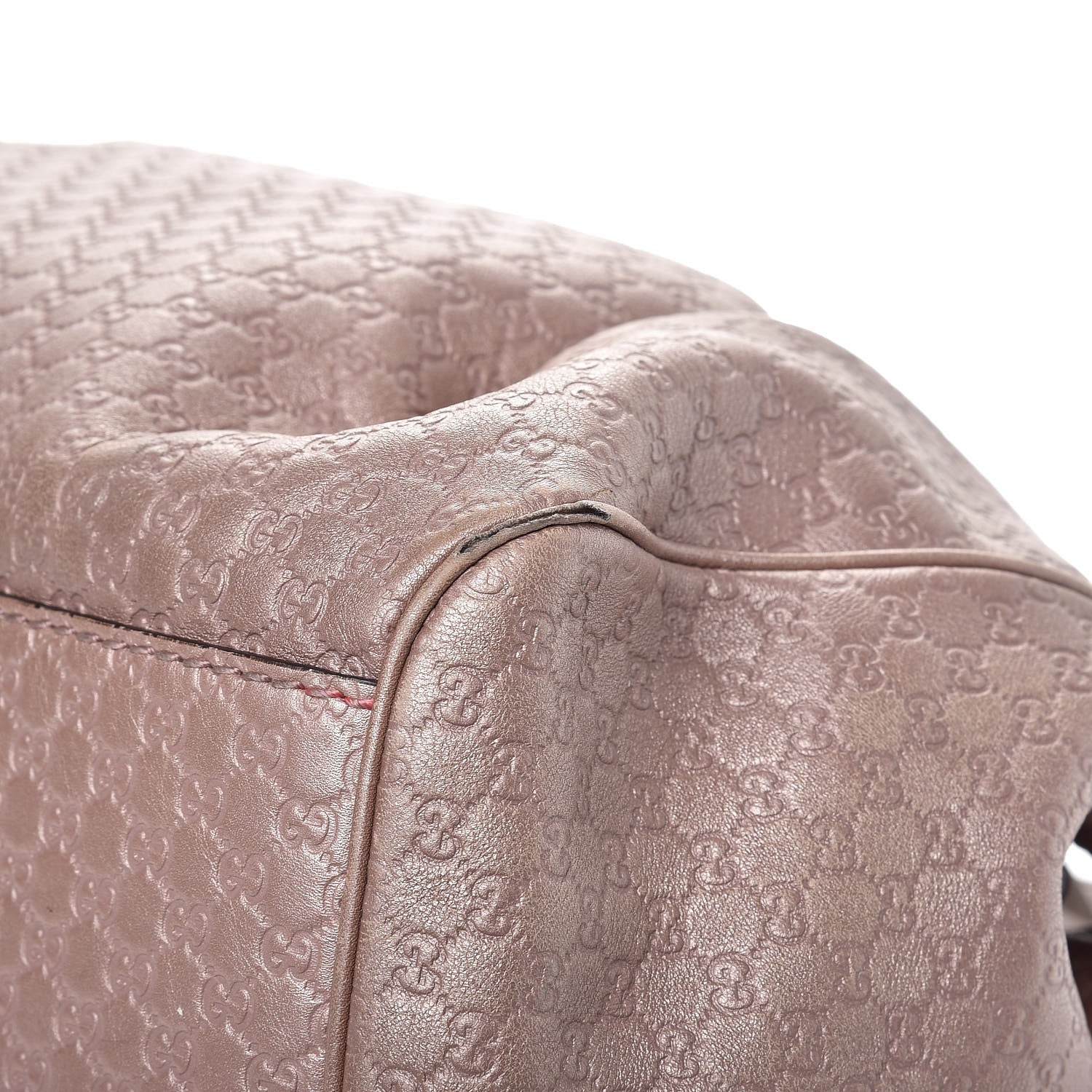 Gucci Metallic Microguccissima Medium Sukey Tote Dark Cipria 10 of 14