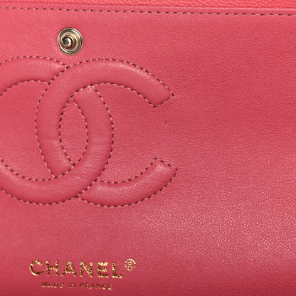Chanel Caviar Quilted Medium Double Flap Pink 7 of 14