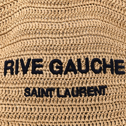 Saint Laurent Raffia Rive Gauche Tote Natural 8 of 10