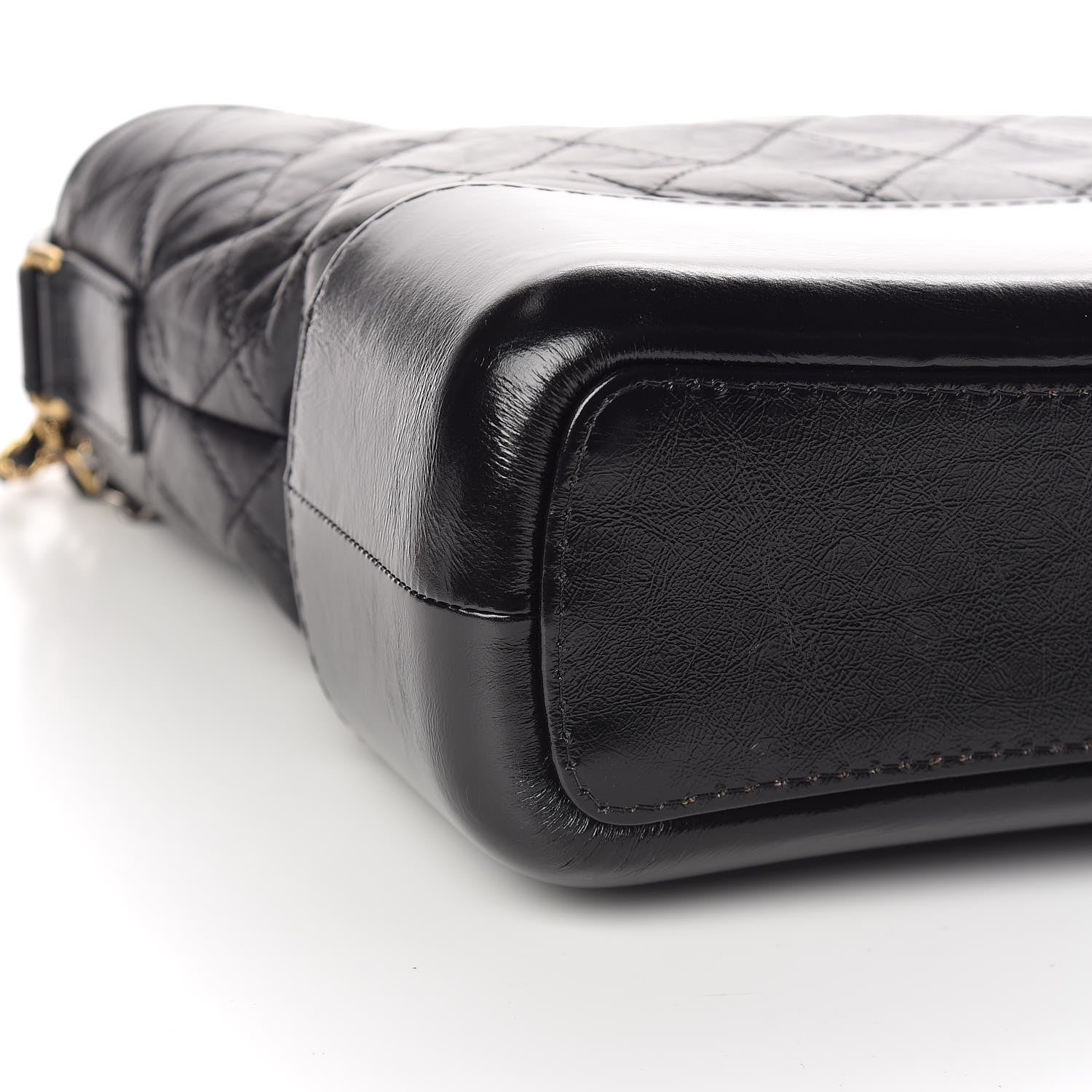 Chanel Aged Calfskin Quilted Medium Gabrielle Hobo Black 8 of 11
