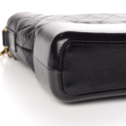 Chanel Aged Calfskin Quilted Medium Gabrielle Hobo Black 8 of 11