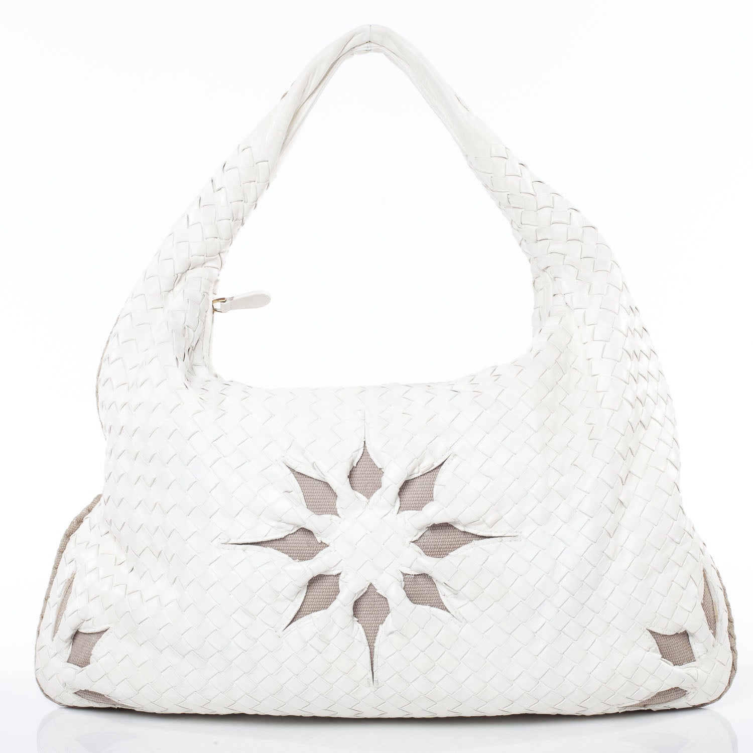 Bottega Veneta Nappa Intrecciato Flower Large Veneta Hobo White 4 of 10