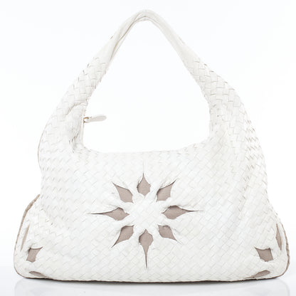 Bottega Veneta Nappa Intrecciato Flower Large Veneta Hobo White 4 of 10