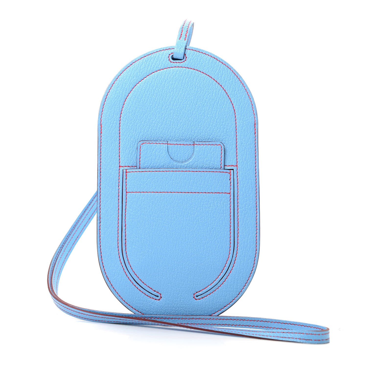 Hermes Chevre Mysore In-The-Loop Phone To Go GM Case Celeste 1 of 7