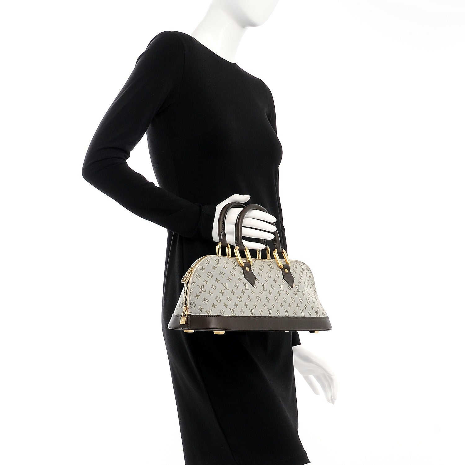 Louis Vuitton Mini Monogram Alma Long Kaki 2 of 11
