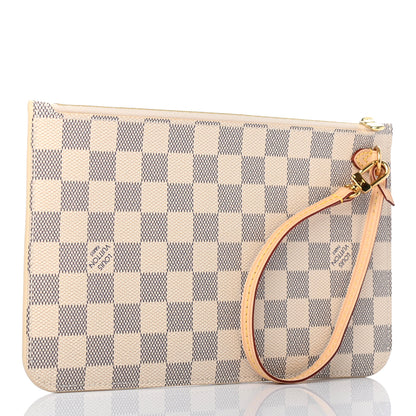 Louis Vuitton Damier Azur Neverfull MM GM Pochette 2 of 5