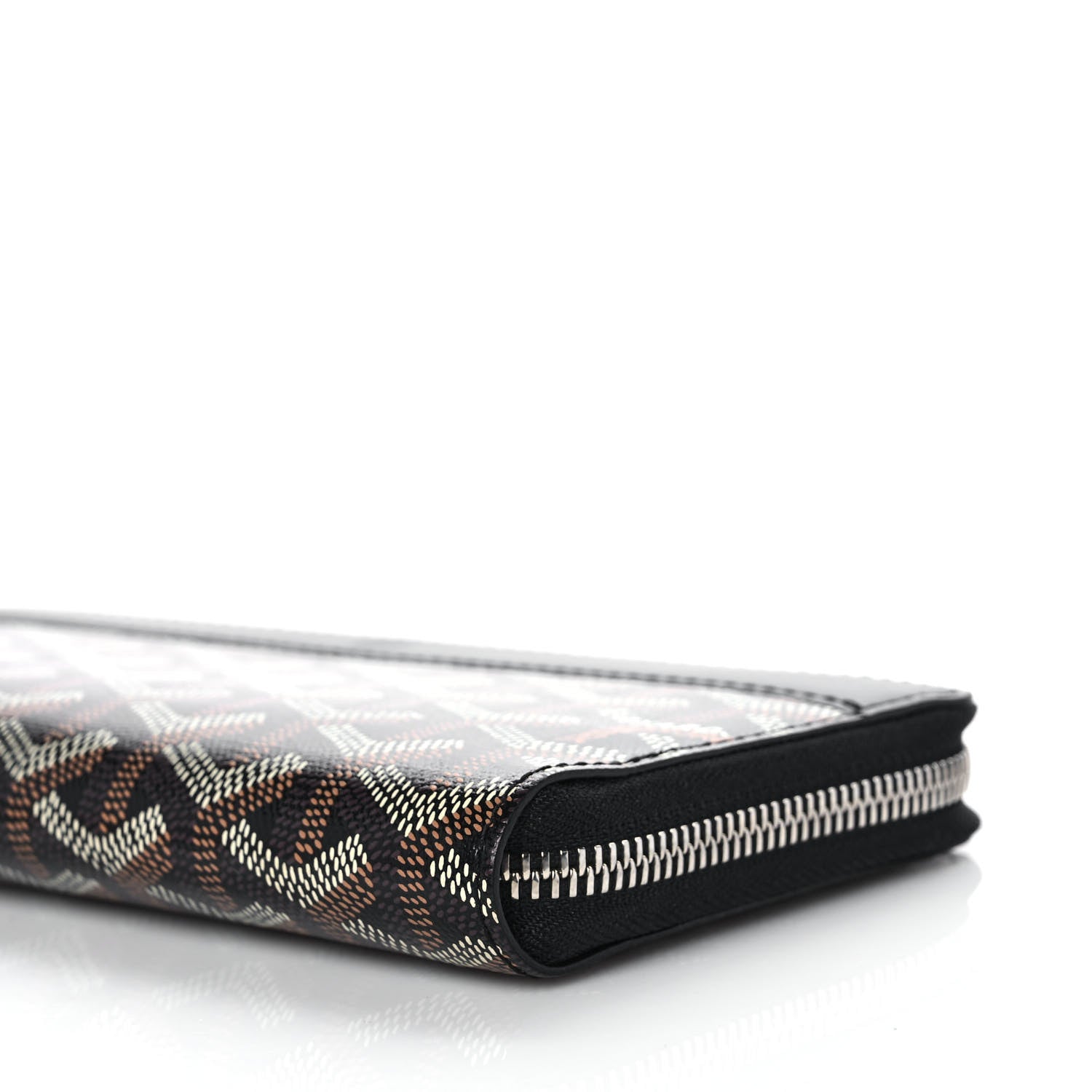Goyard Goyardine Matignon Zip Around GM Wallet Black 9 of 9