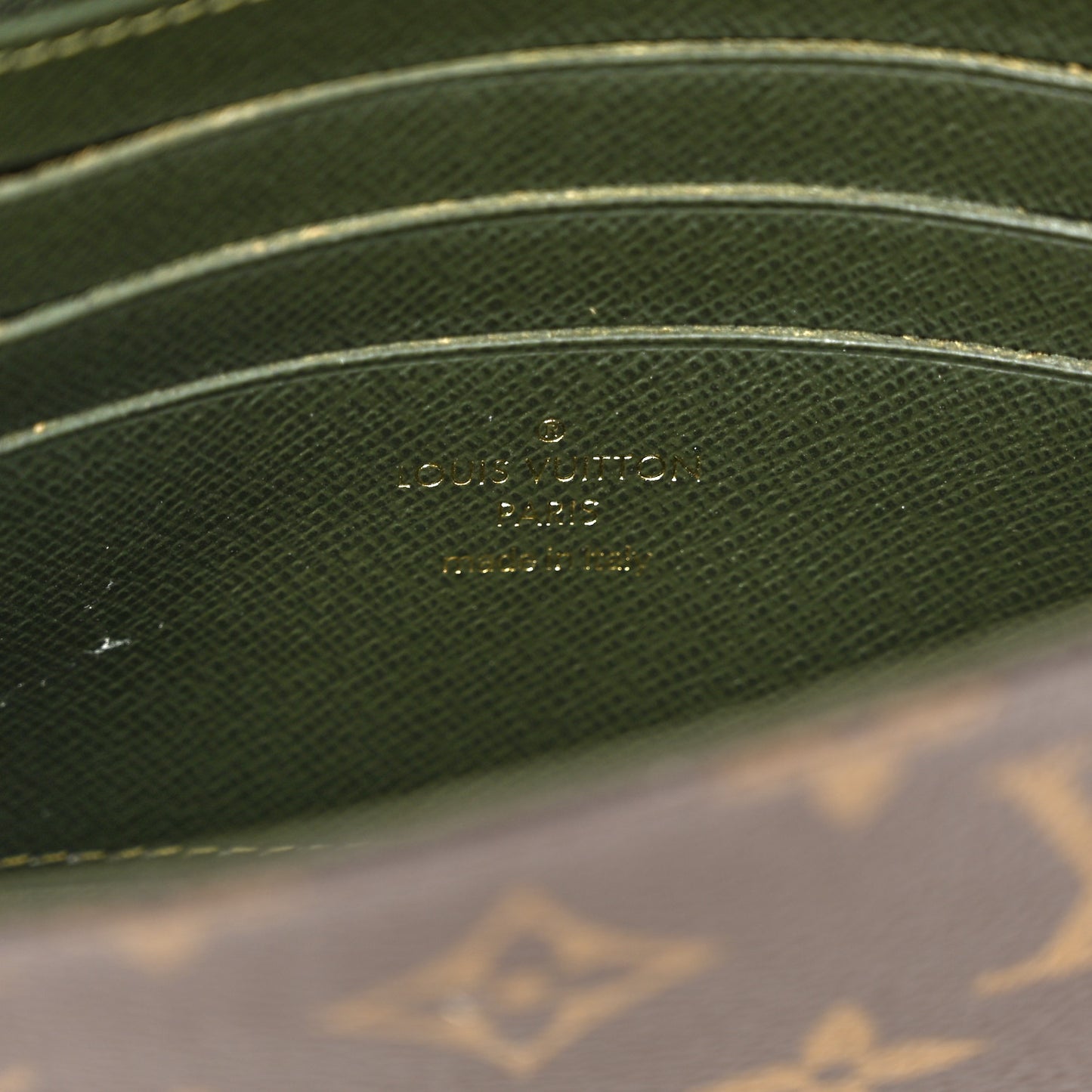 Monogram Felicie Strap & Go Kaki