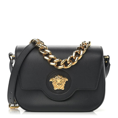 Versace Calfskin Medusa Crossbody Bag Black 1 of 10