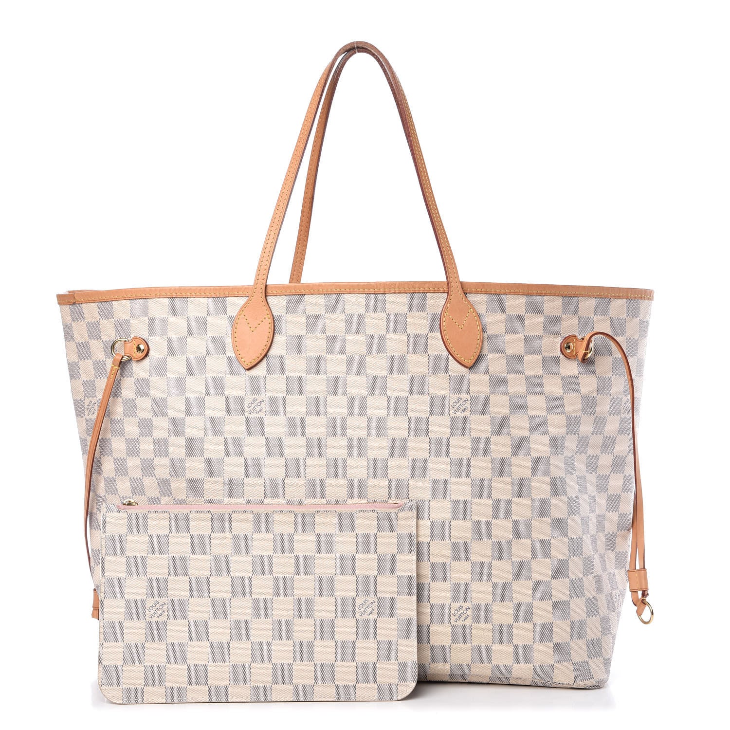 Louis Vuitton Damier Azur Neo Neverfull GM Rose Ballerine 1 of 14
