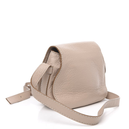 Chloe Calfskin Mini Marcie Round Crossbody Bag Abstract White 3 of 12