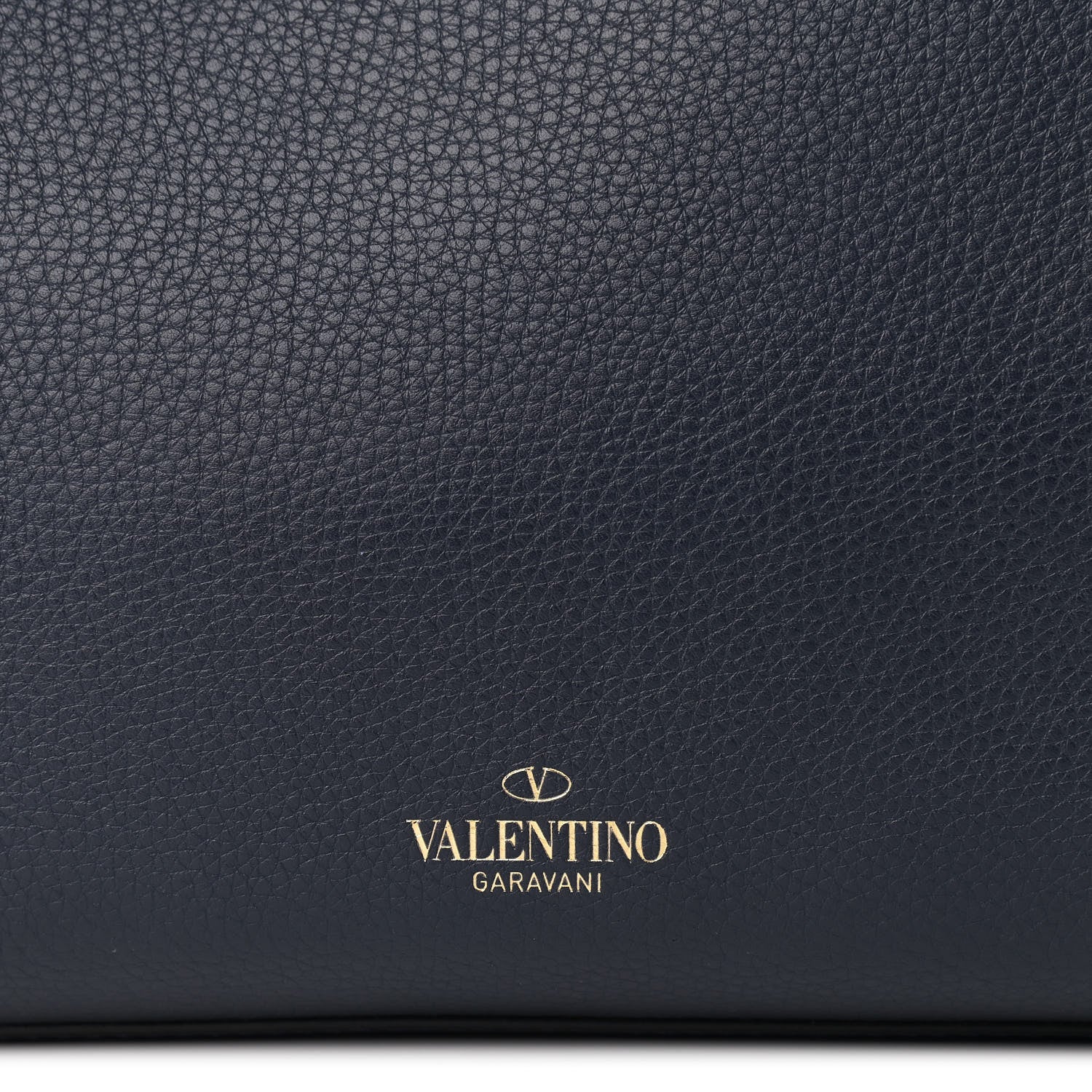 Valentino Garavani Grained Calfskin Rockstud Shoulder Tote Marine 7 of 9