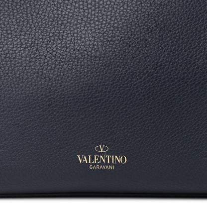 Valentino Garavani Grained Calfskin Rockstud Shoulder Tote Marine 7 of 9
