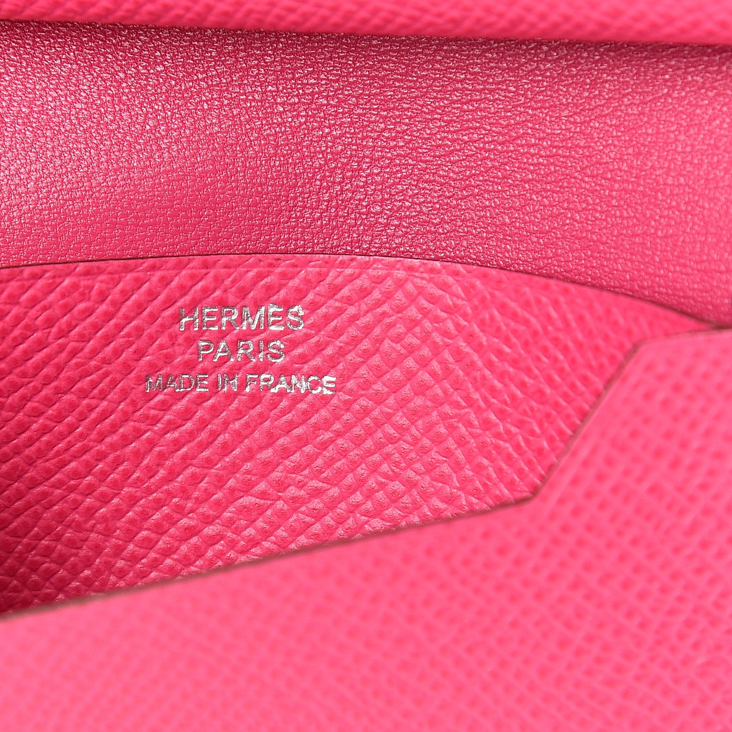 Hermes Epsom Bi-Color Mini Bearn Wallet Tosca Rose Tyrien 5 of 7