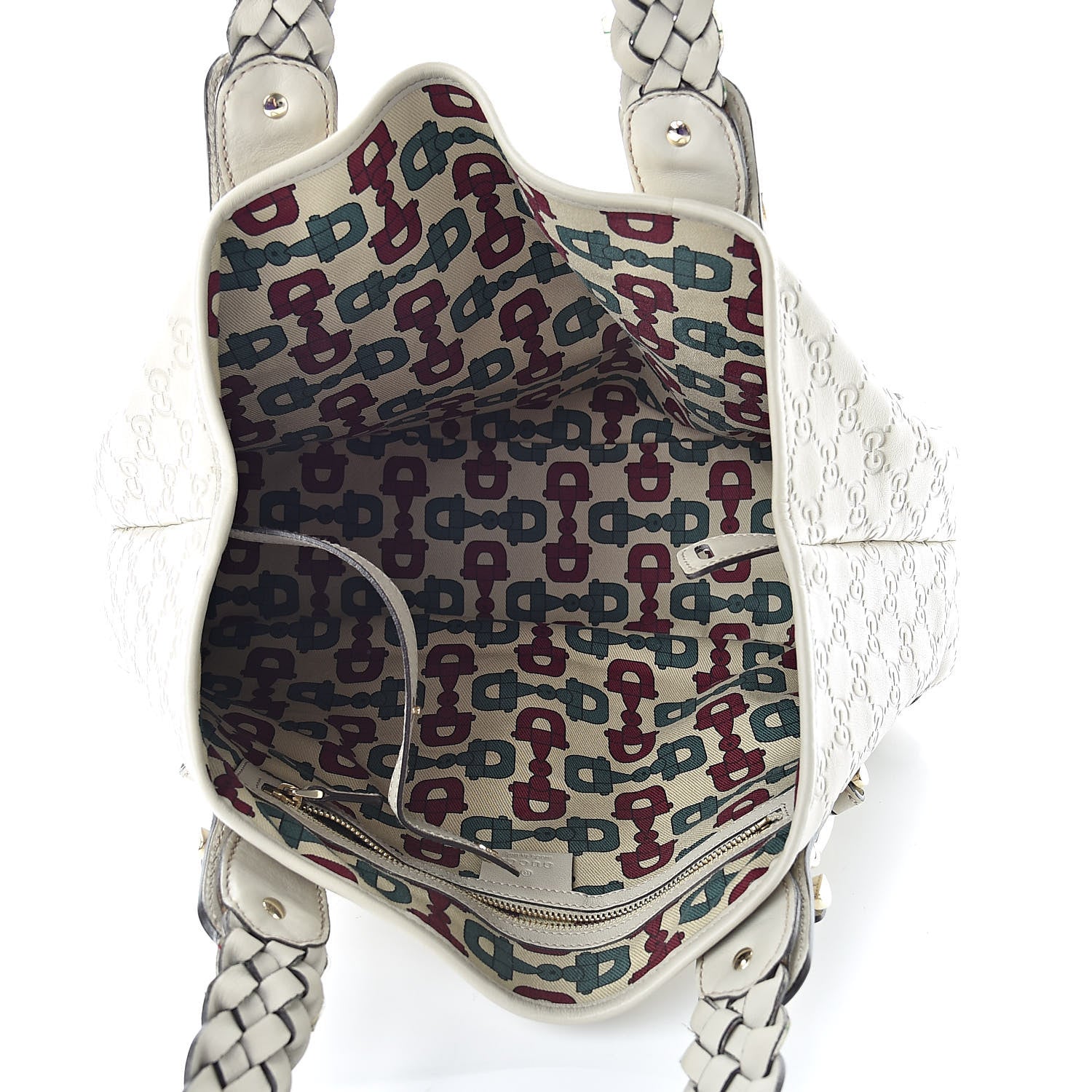 Gucci Guccissima Small Pelham Shoulder Bag Off White 5 of 11