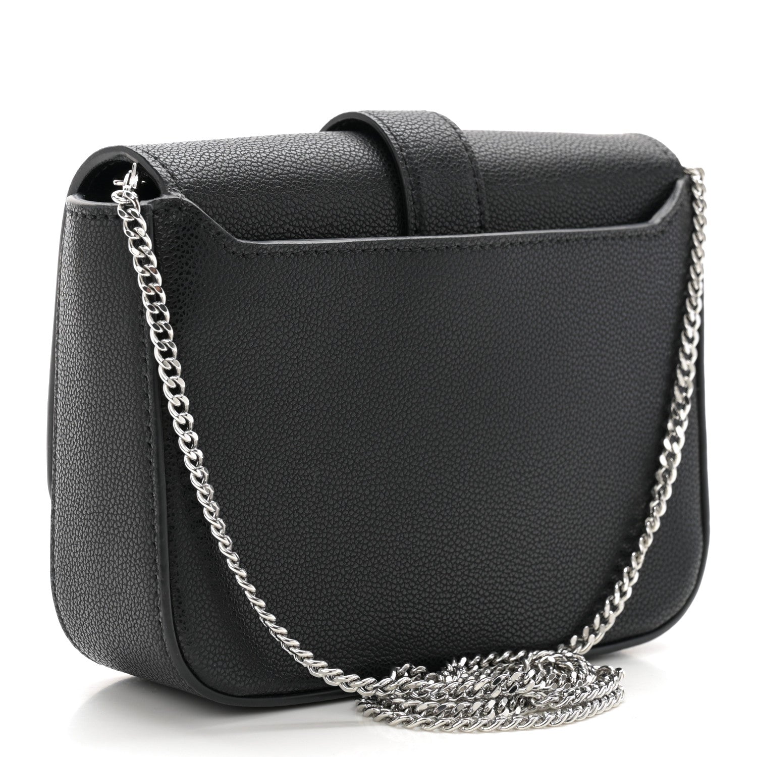 Jimmy Choo Calfskin Crystal Cheri Chain Crossbody Bag Black 3 of 10