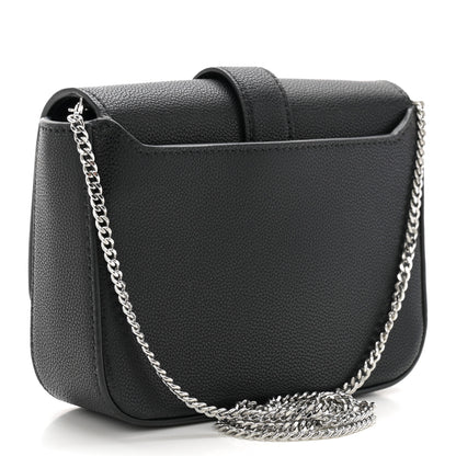 Jimmy Choo Calfskin Crystal Cheri Chain Crossbody Bag Black 3 of 10