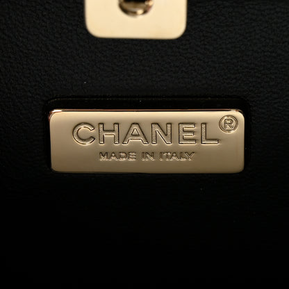 Chanel Lambskin No. 5 Perfume Box Evening Clutch White Black 6 of 12