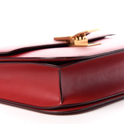 Celine Box Calfskin Medium Classic Box Flap Bag Red 8 of 9