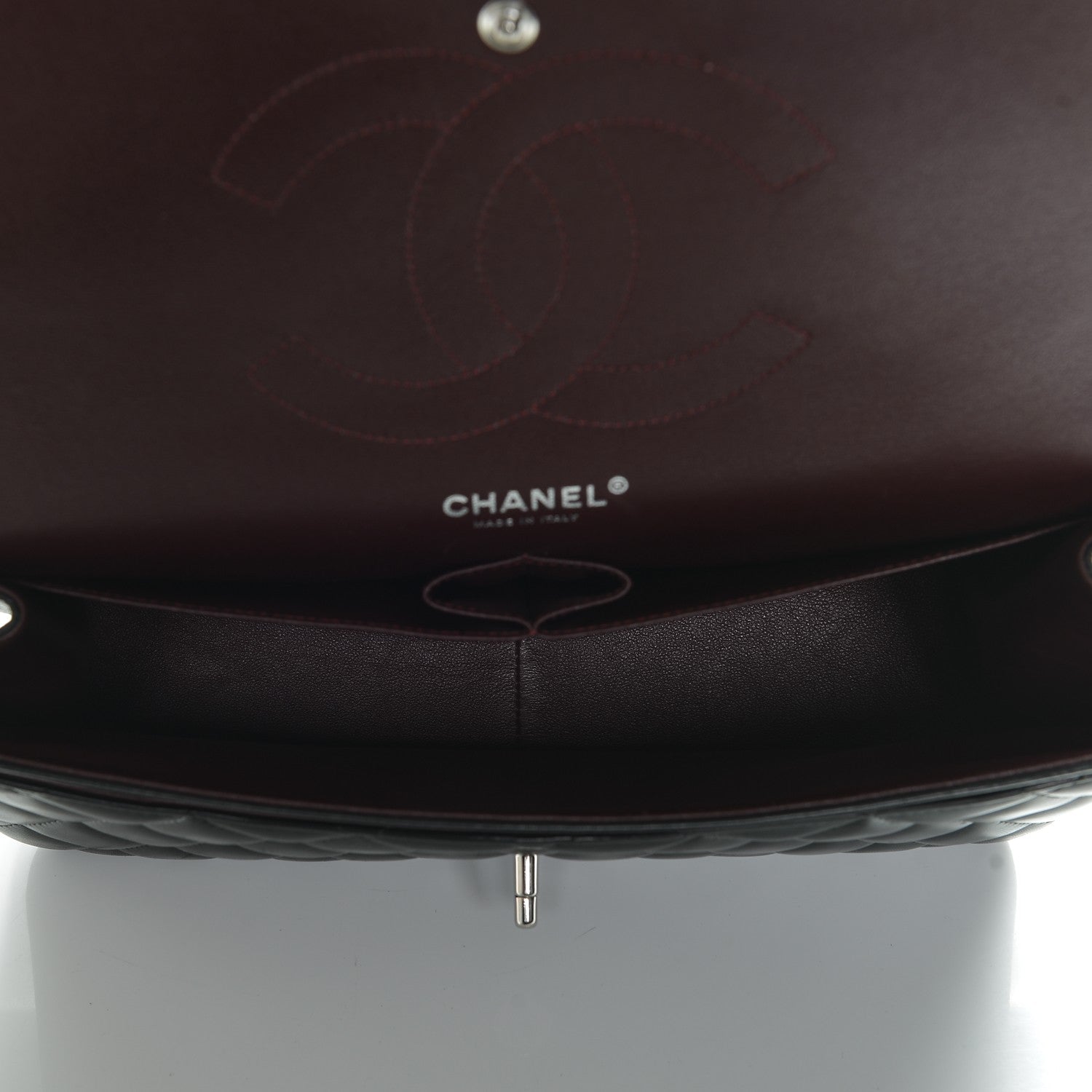 Chanel Lambskin Quilted Jumbo Double Flap Black 5 of 8