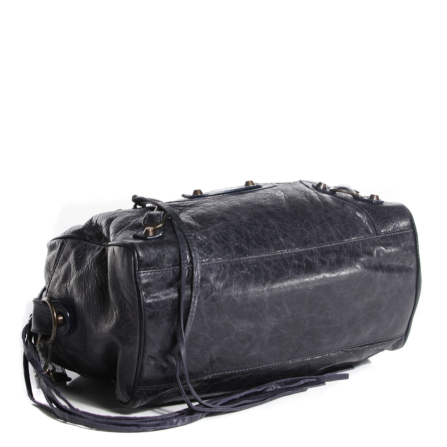 Chevre Classic Hardware Box Bag Ink