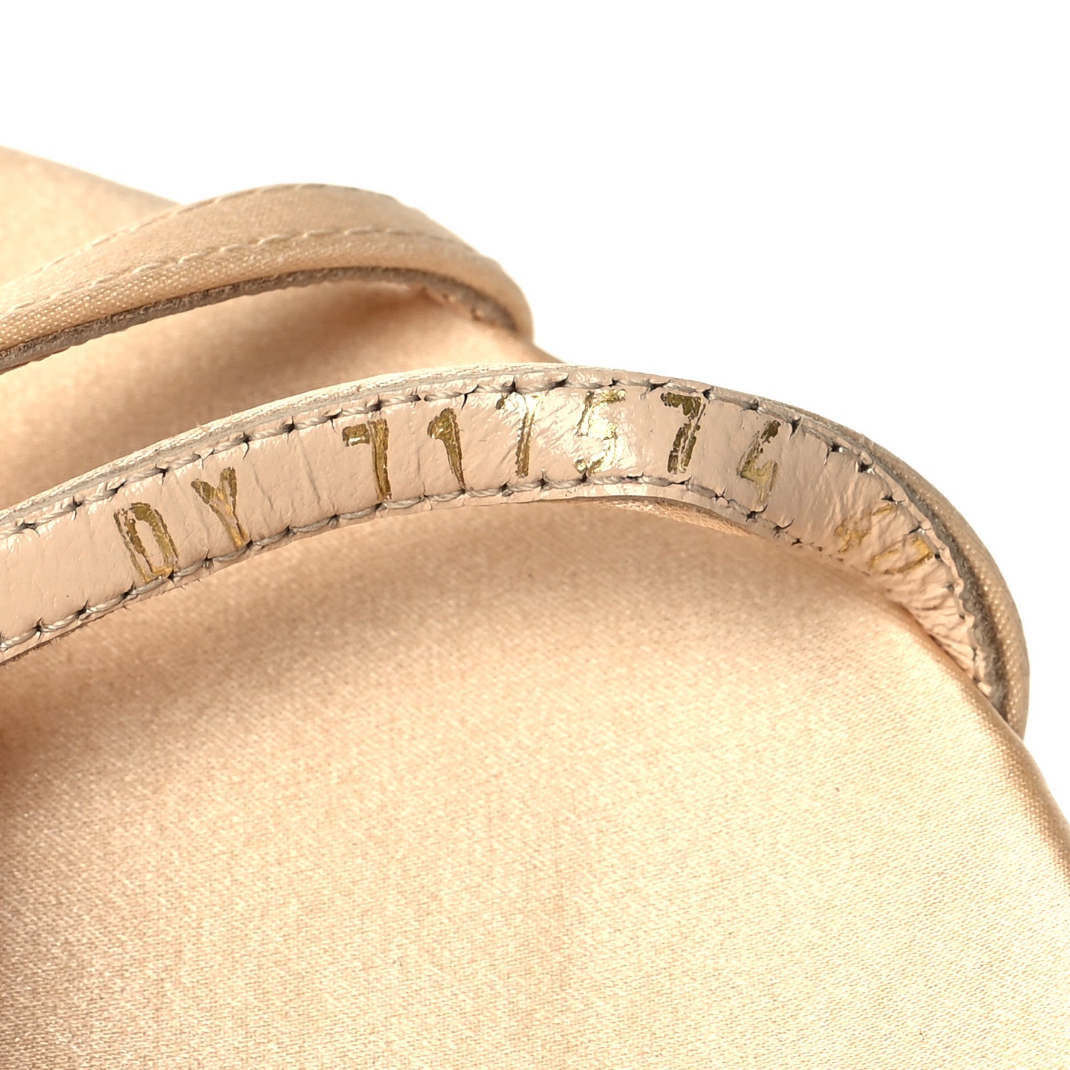Saint Laurent Calfskin Satin Crystal Gippy 110 Sandals 40 Soft Nude 6 of 11