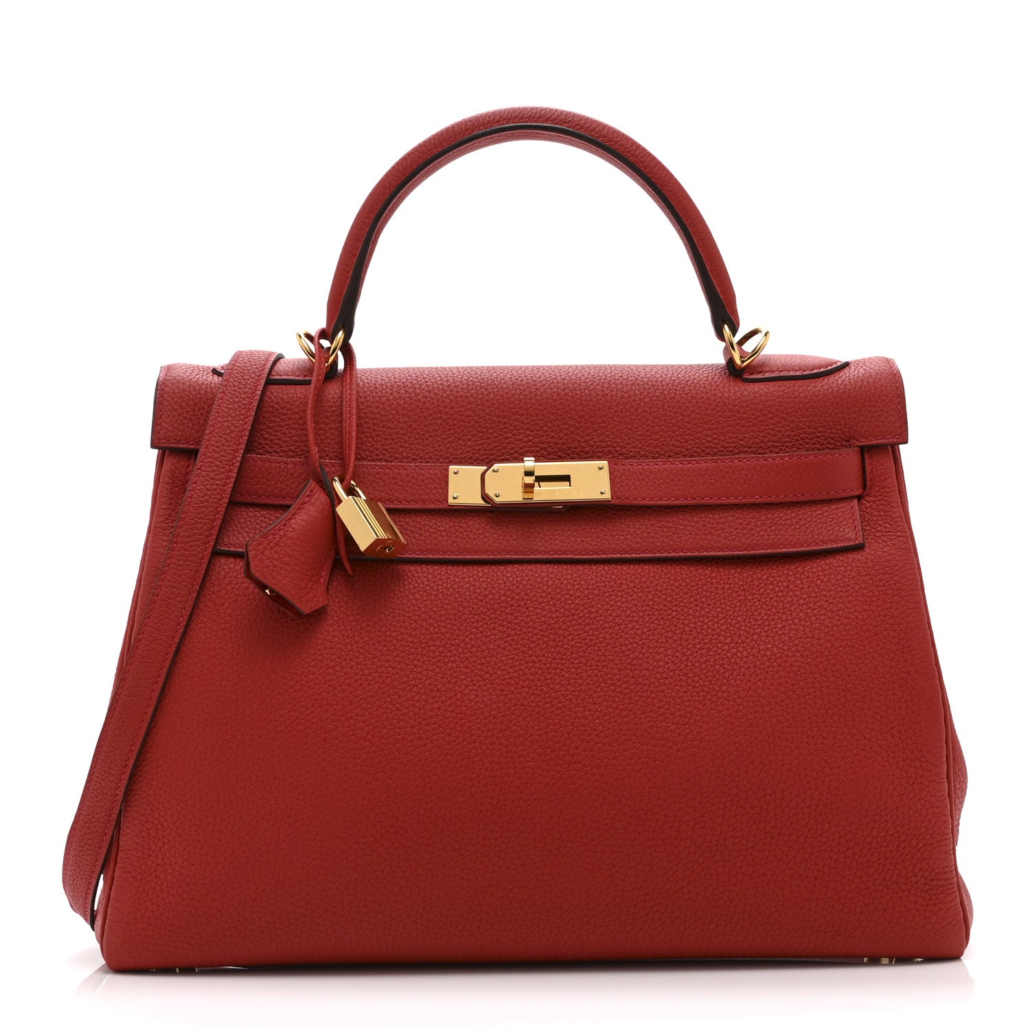 Hermes Togo Kelly Retourne 32 Rouge Casaque 1 of 10