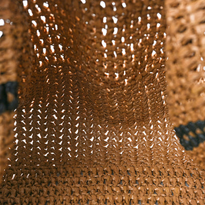 Gucci Raffia Effect Large GG Marmont Shoulder Tote Bag Natural Black 5 of 12