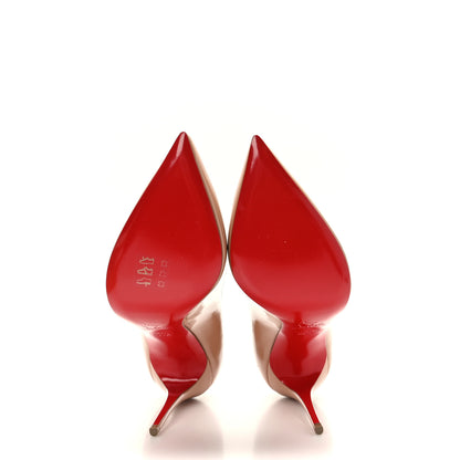 Christian Louboutin Patent Pigalle Follies 100 Pumps 39.5 Nude 5 of 8