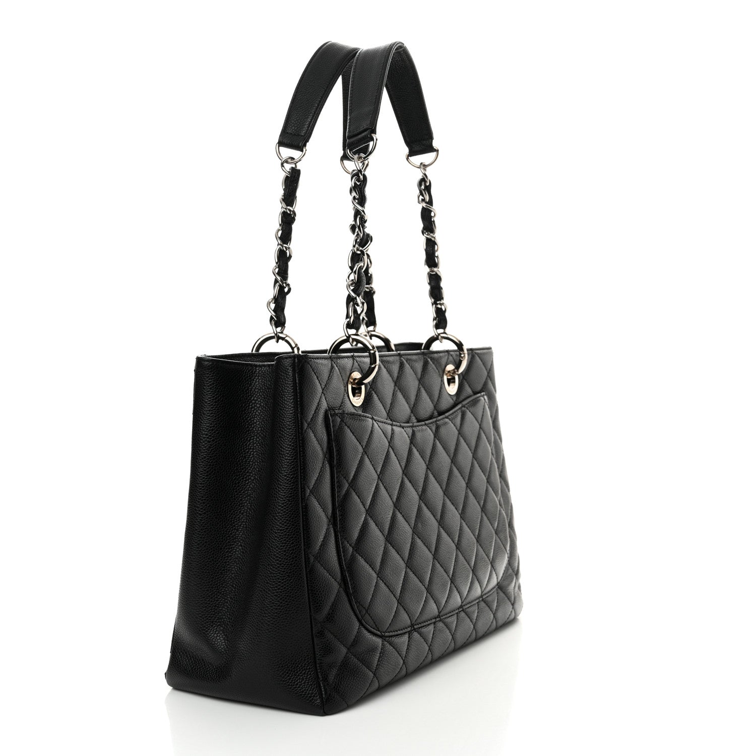 Chanel Caviar Quilted Grand Shopping Tote GST Black 3 of 11