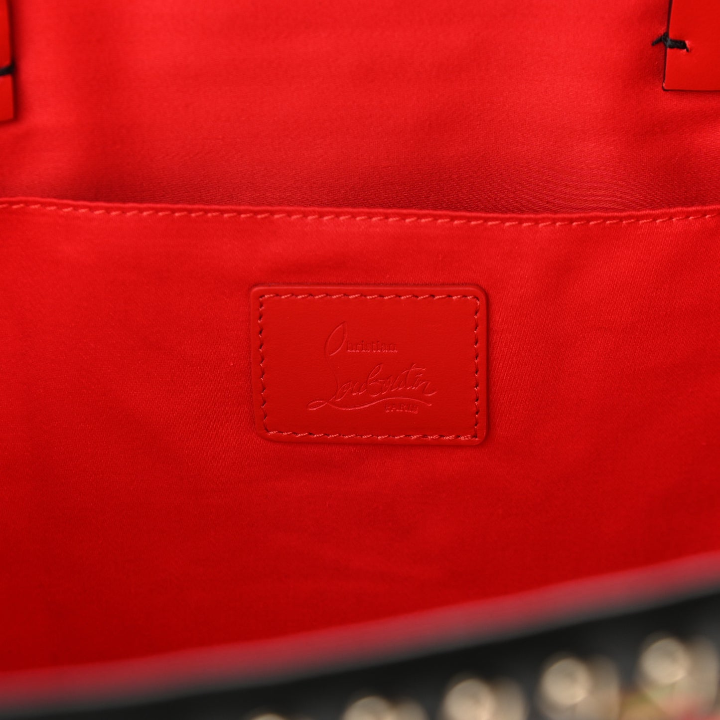 Calfskin Metallic Straw Spikes East West Cabata Tote Multicolor