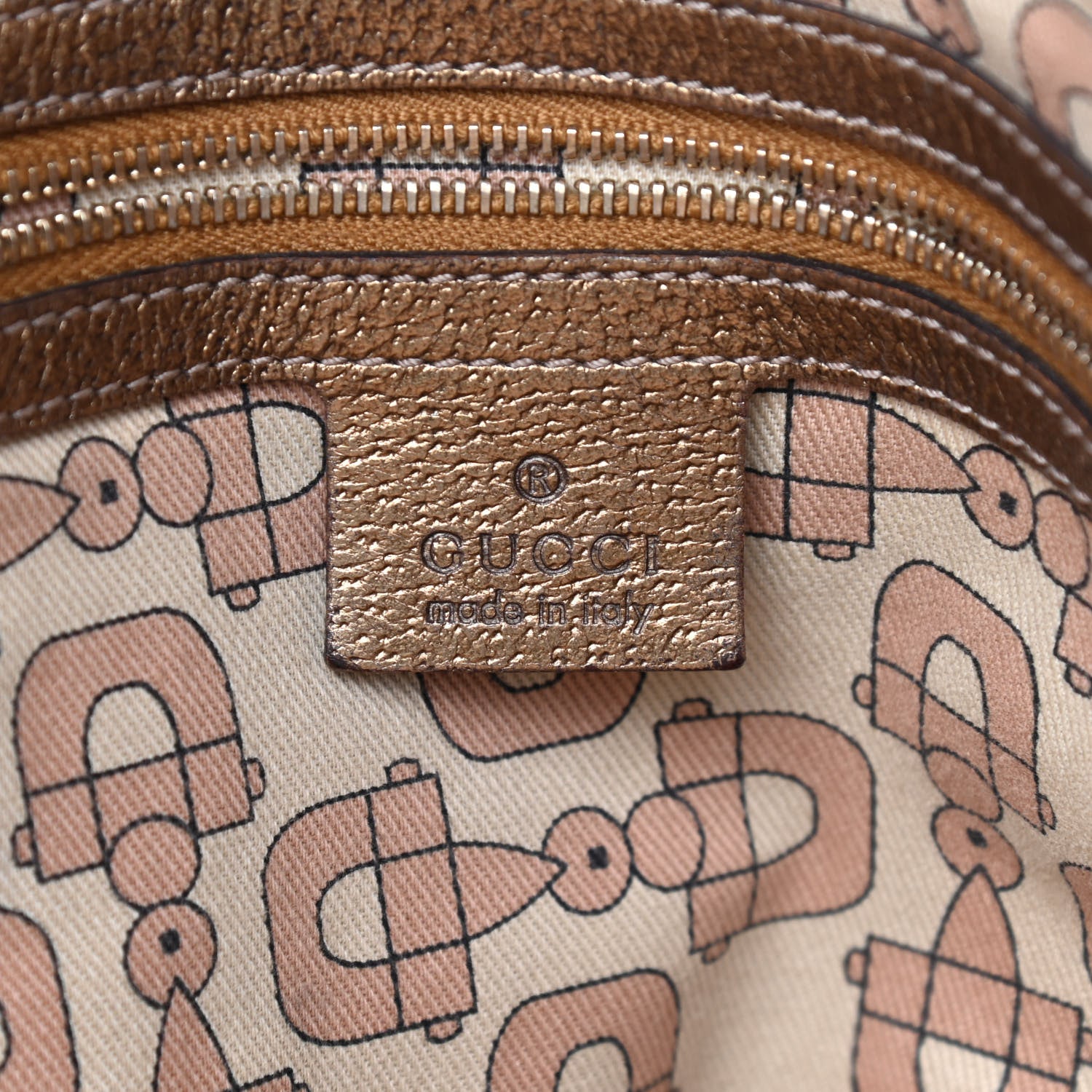 Gucci Monogram Medium Jolicoeur Tote Metallic 7 of 10