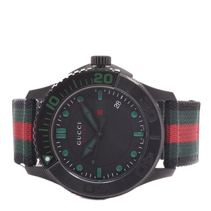 Gucci Stainless Steel Nylon 44mm Gucci Sport Web Quartz Watch Black 3 of 6