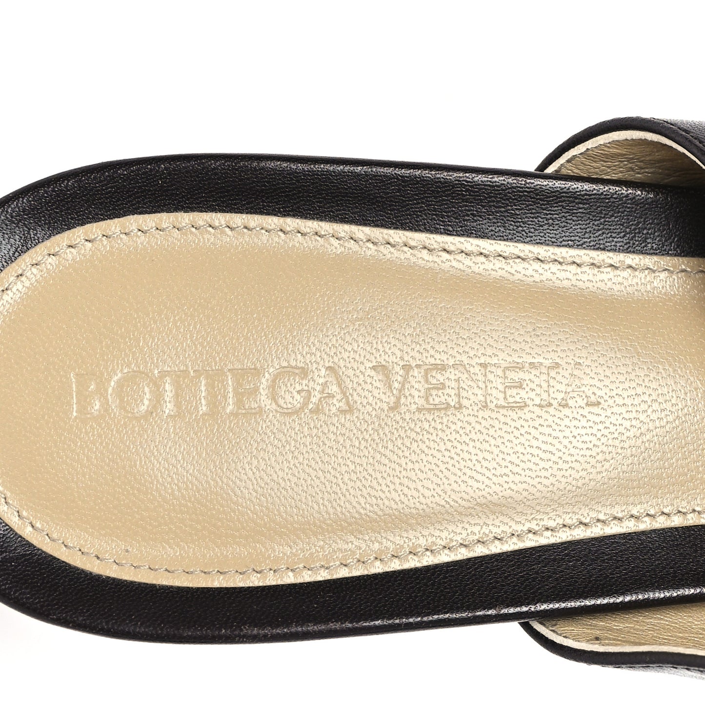 Lambskin Stretch Mule 40mm Sandals  39.5 Brown