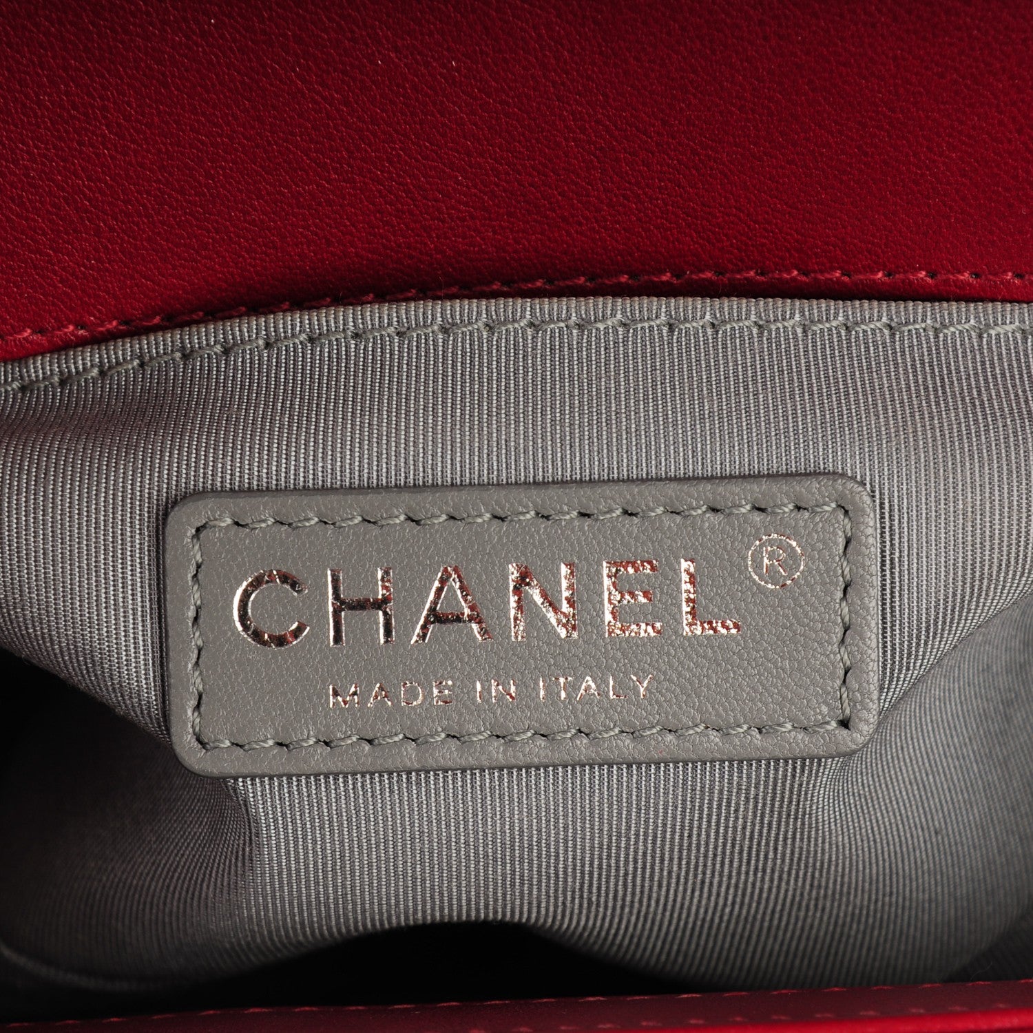 Chanel Calfskin Chevron Quilted Small Boy Flap Red 6 of 7