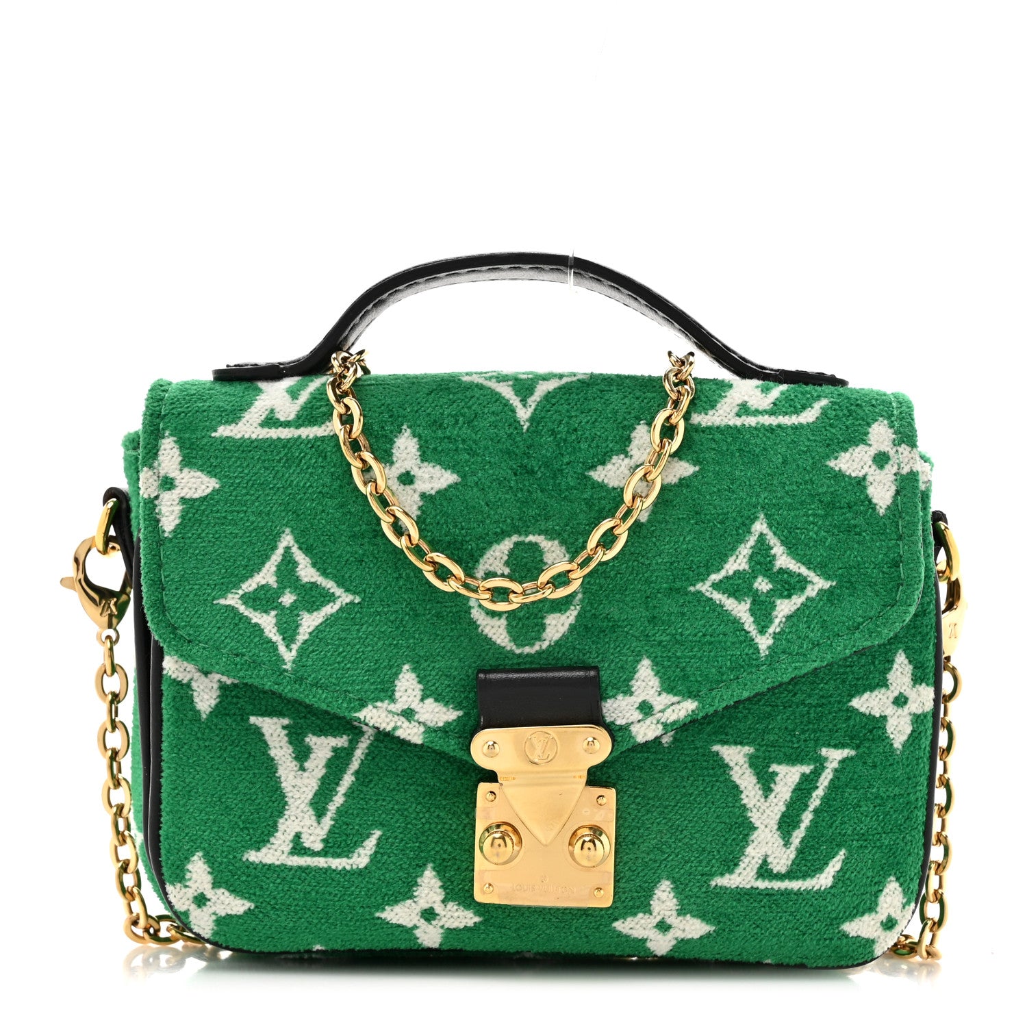 Louis Vuitton Monogram Jacquard Velvet Micro Metis Green 1 of 10