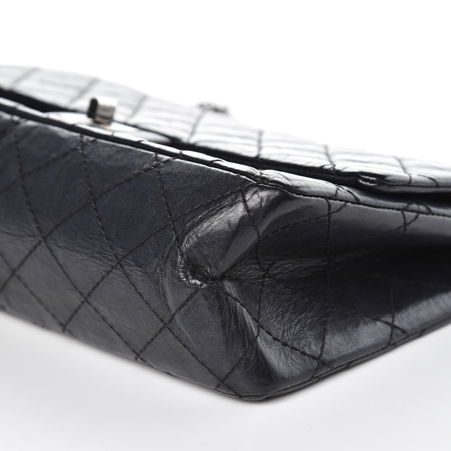 Chanel Aged Calfskin Quilted 2.55 Reissue 226 Flap Black 10 of 13