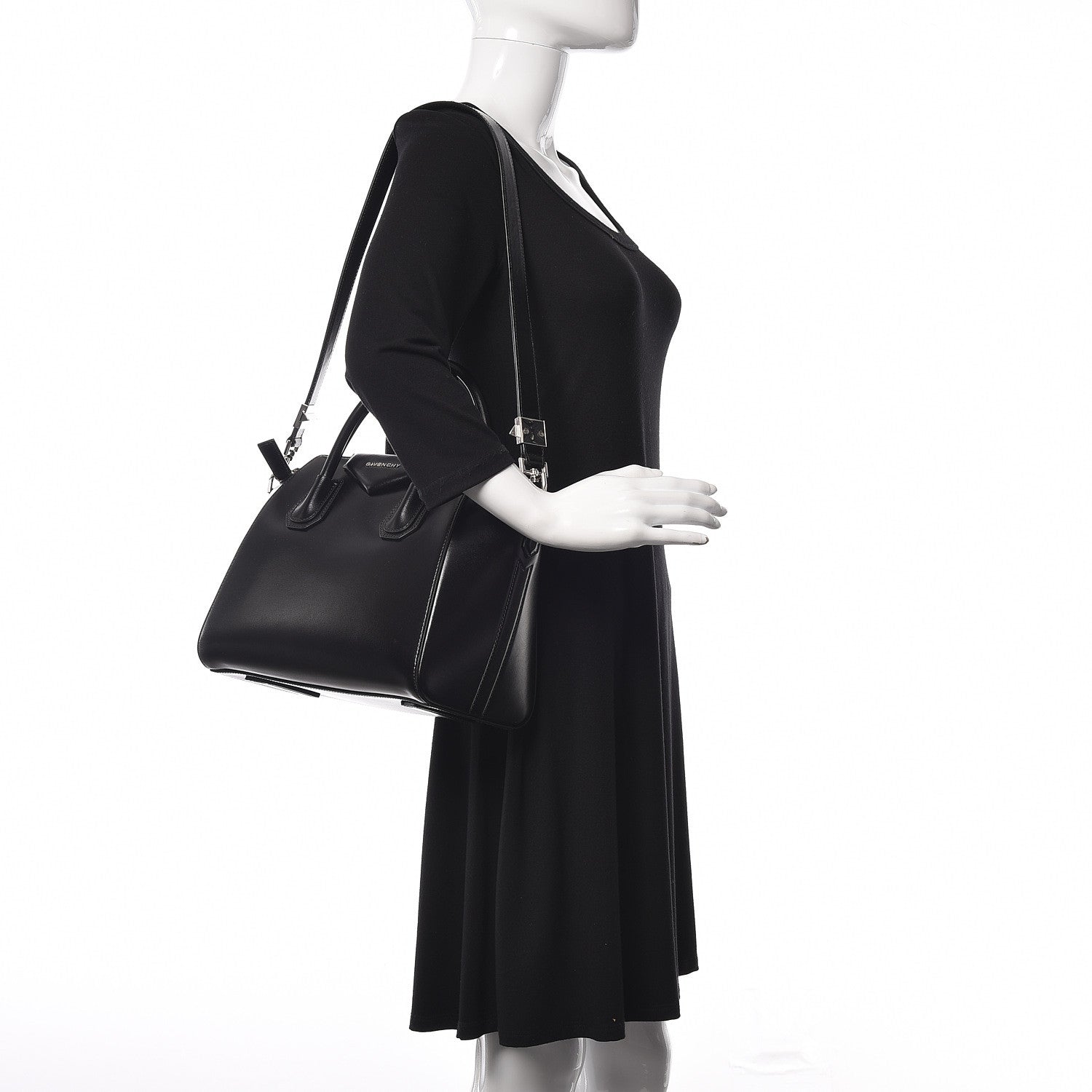 Givenchy Shiny Lord Calfskin Small Antigona Black 2 of 10