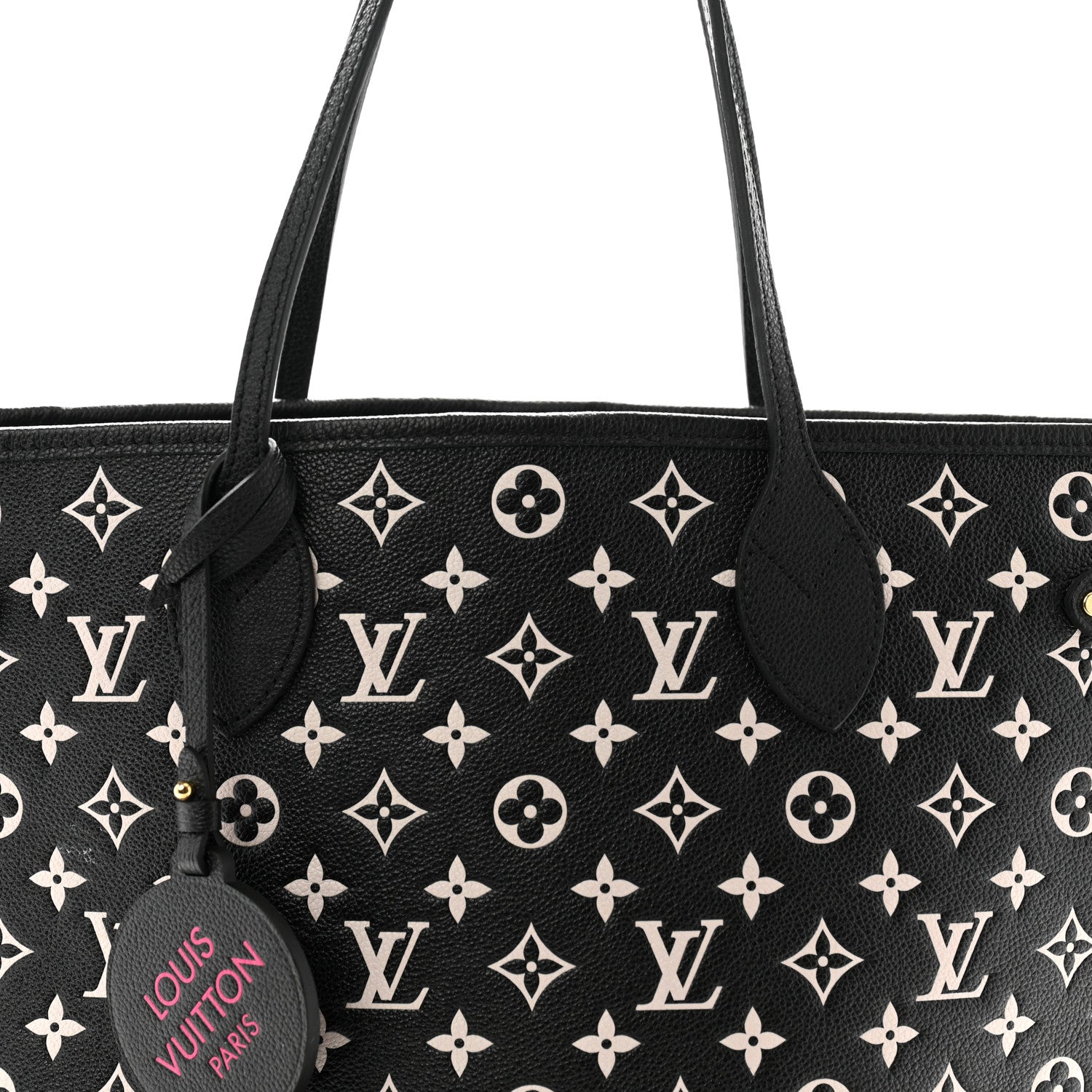 Louis Vuitton Empreinte Spring In The City Neverfull MM Black White Pink 8 of 11