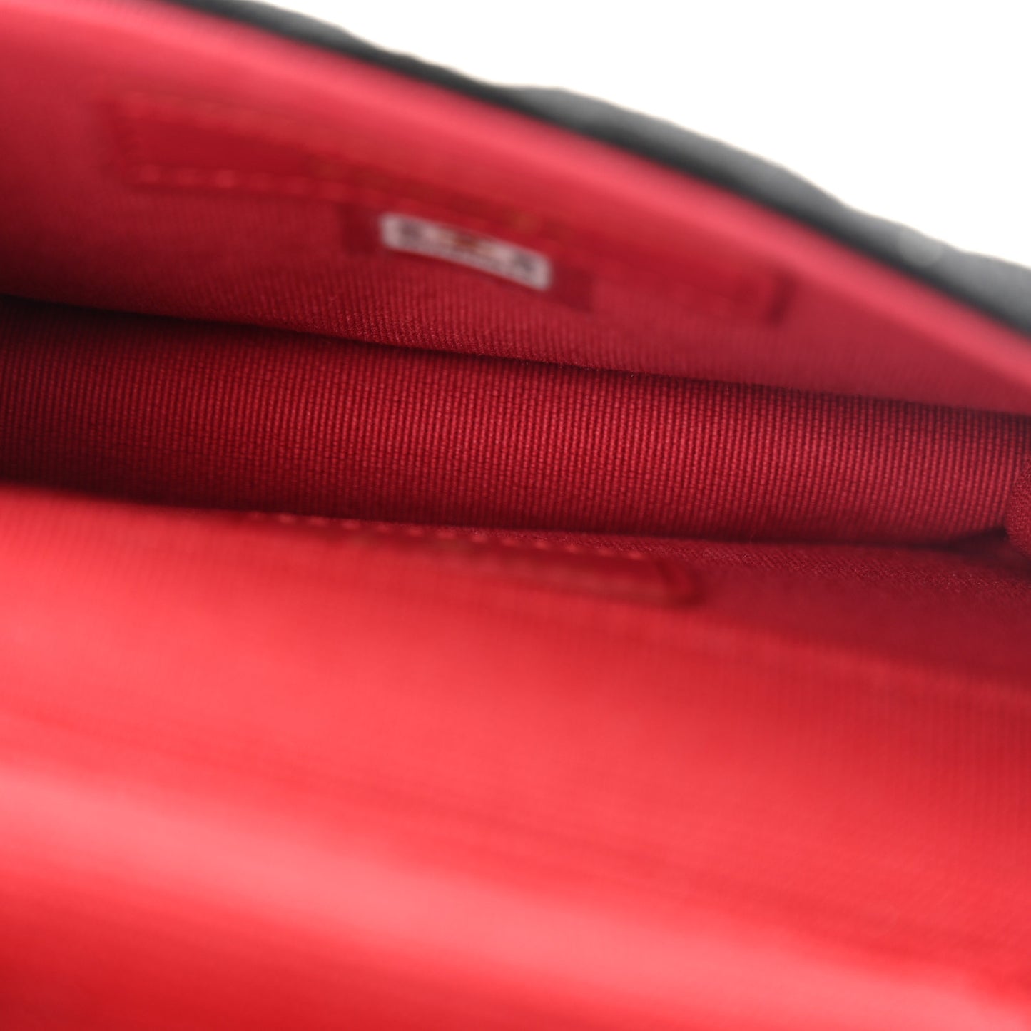 Wool Quilted Clutch With Chain Black